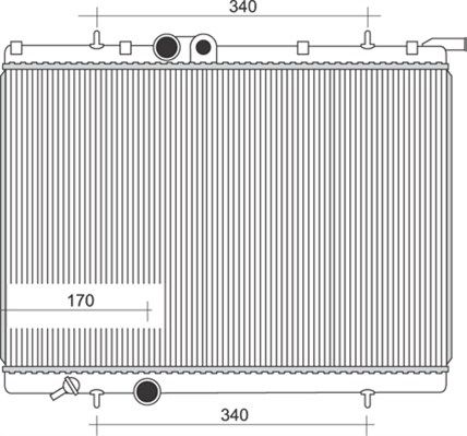 MAGNETI MARELLI Radiators, Motora dzesēšanas sistēma 350213883000